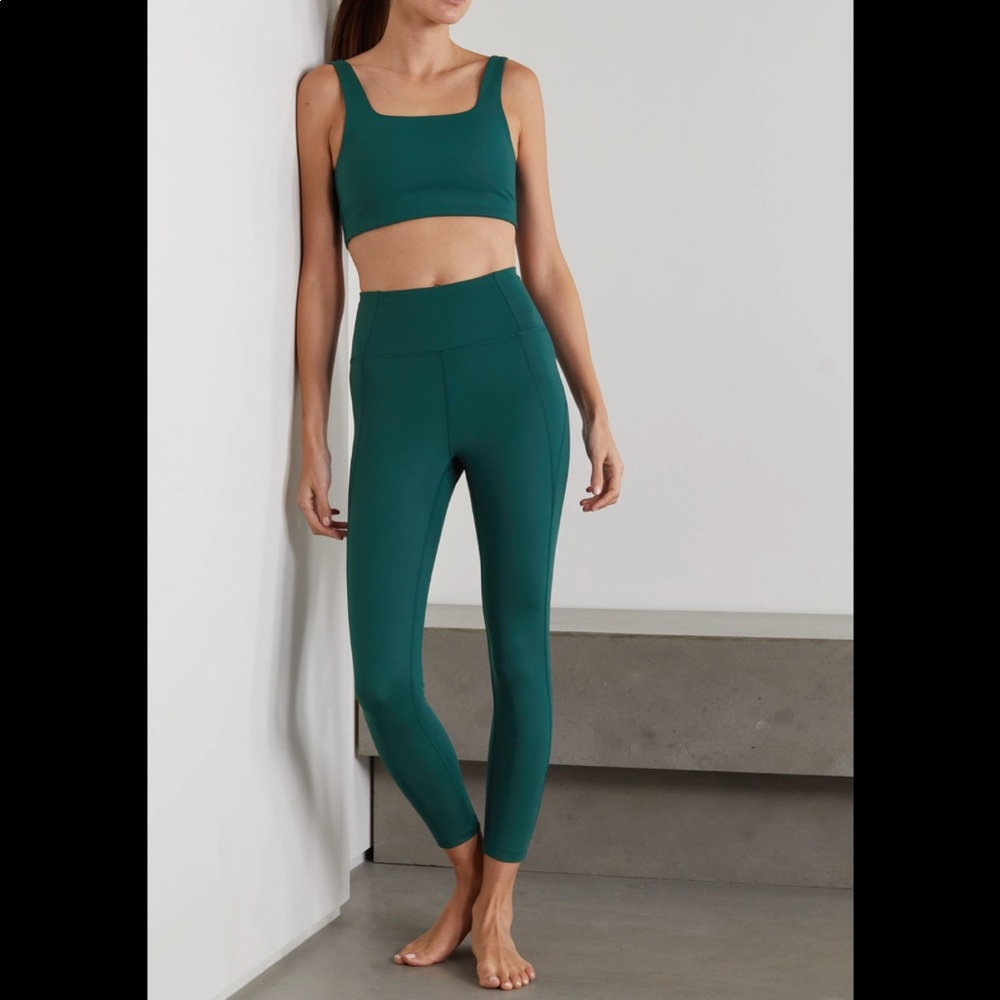 Matching Set NWT - Girlfriend Collective - Green - Tommy Bra & Pocket Legging